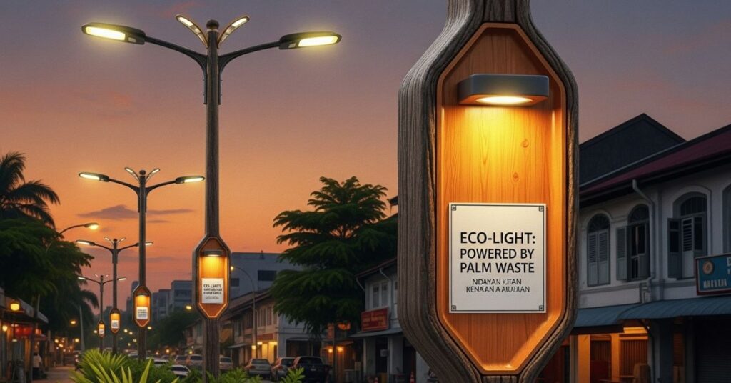 oil palm waste used lamp project