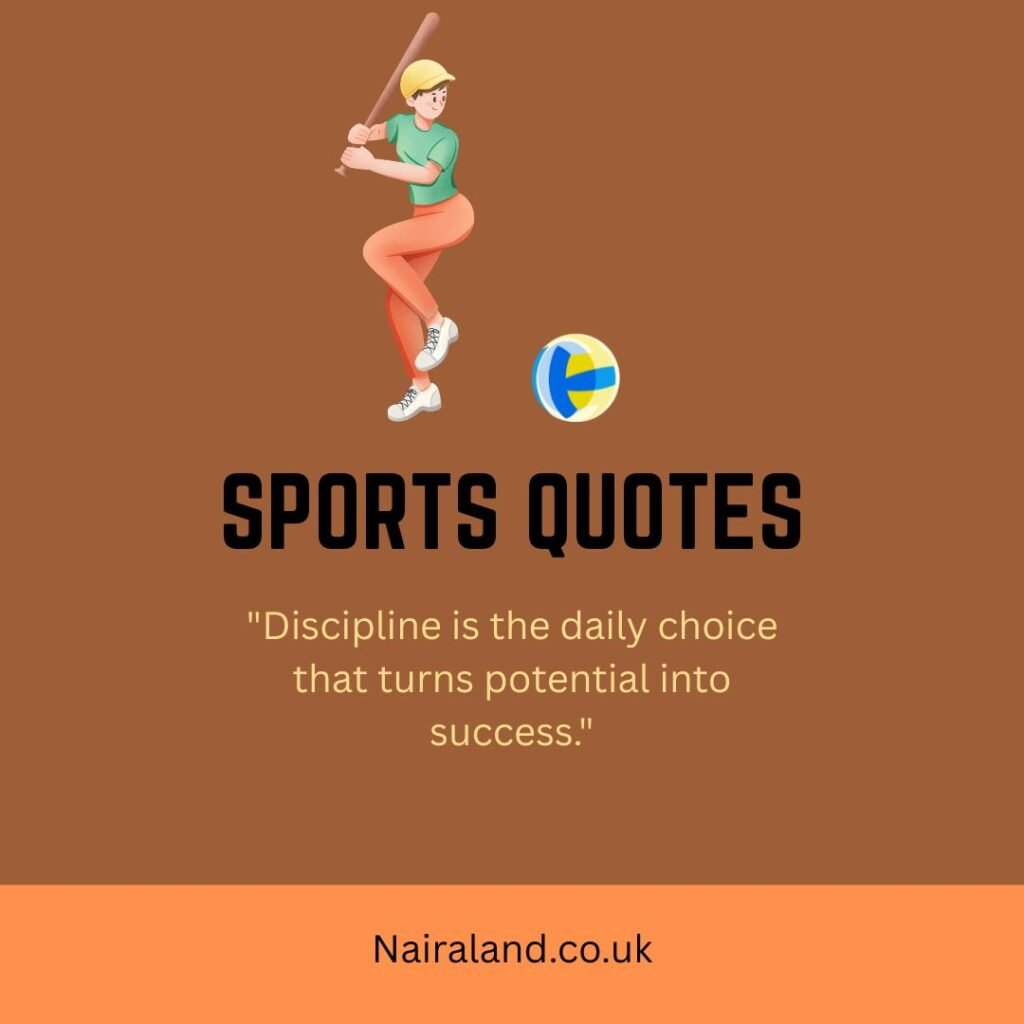 Discipline is the daily choice that turns potential into success.