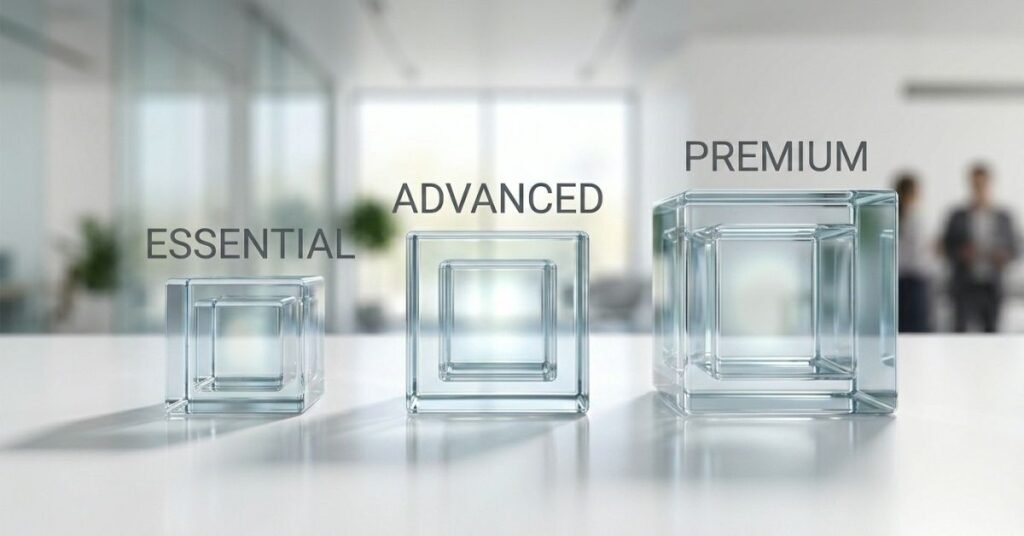 Three_glass_cubes_service_tiers
